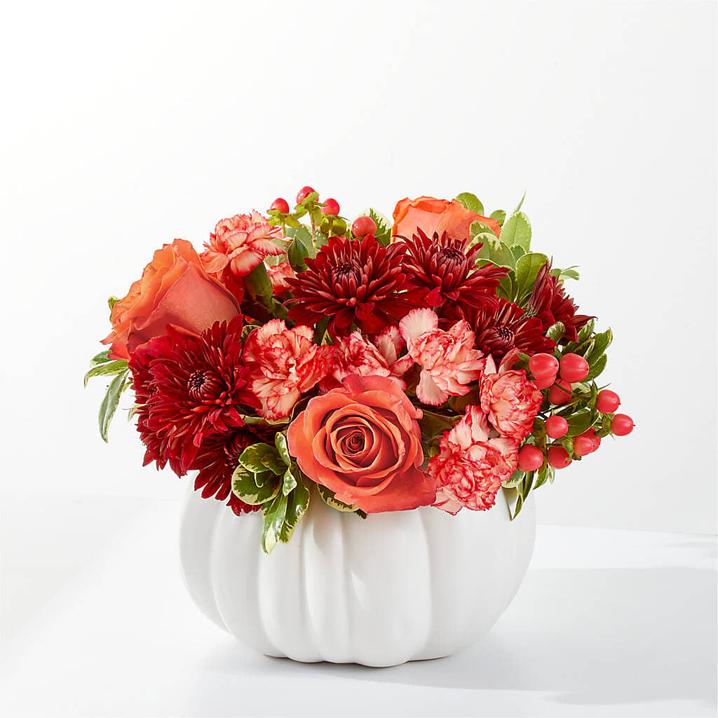 Autumn Air Pumpkin Bouquet – BLOOMERS FLOWER & ASHLEY JO ANTIQUES, Corry PA