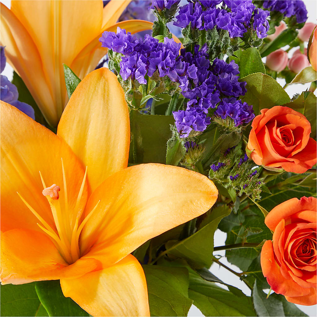 Radiant Citrus Bouquet – BLOOMERS FLOWER & ASHLEY JO ANTIQUES, Corry PA