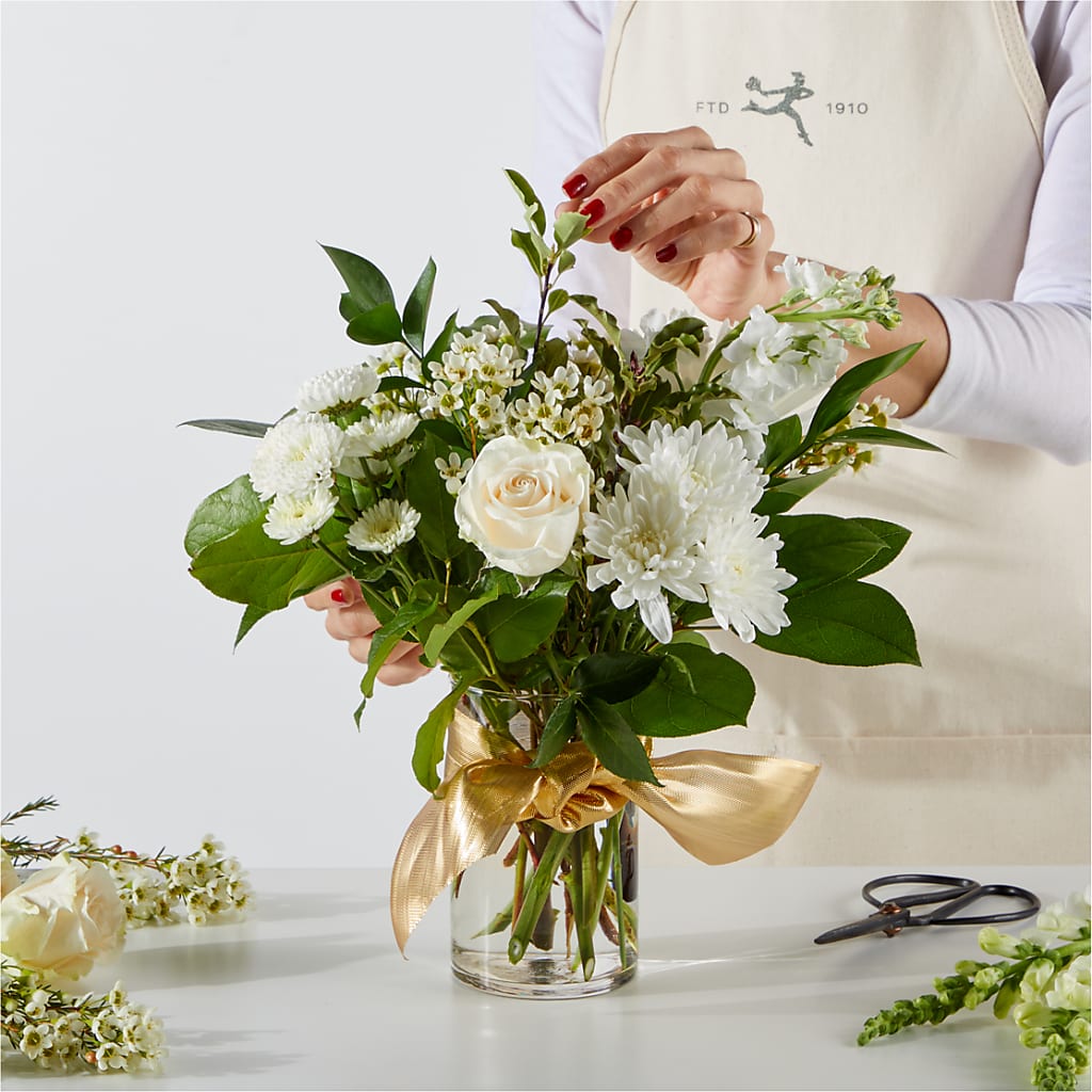 New Beginnings – A Florist Original – BLOOMERS FLOWER & ASHLEY JO ANTIQUES, Corry PA
