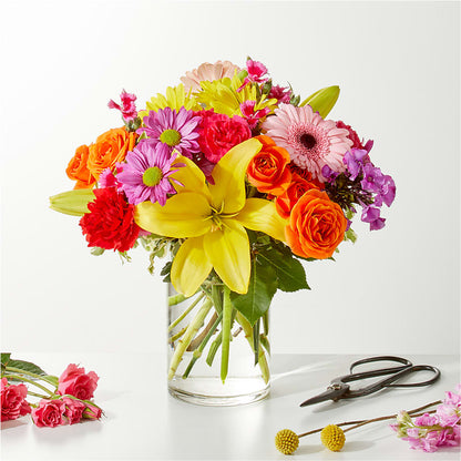 Cue the Confetti - A Florist Original – BLOOMERS FLOWER & ASHLEY JO ANTIQUES, Corry PA