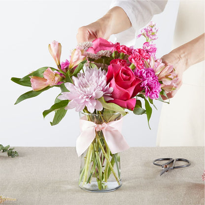 Pink Ribbon - A Florist Original – BLOOMERS FLOWER & ASHLEY JO ANTIQUES, Corry PA