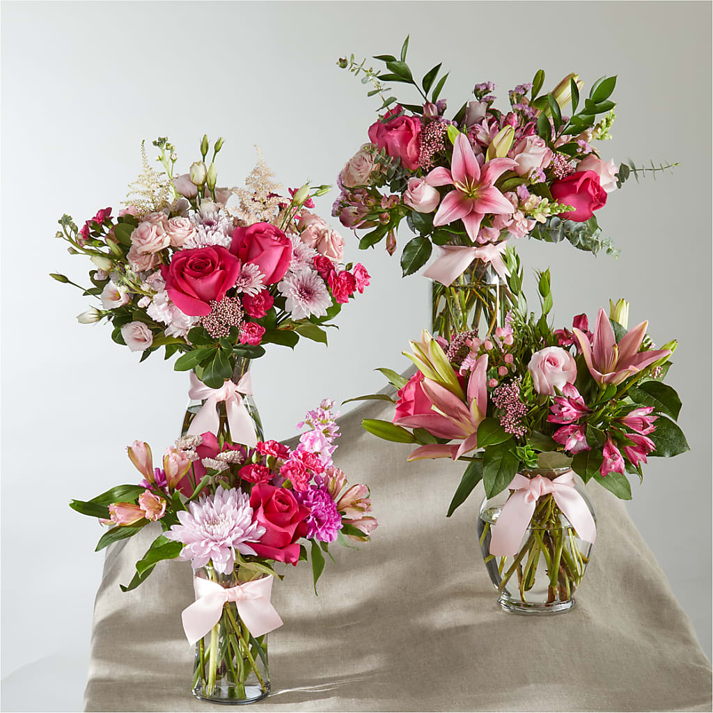 Pink Ribbon - A Florist Original – BLOOMERS FLOWER & ASHLEY JO ANTIQUES, Corry PA