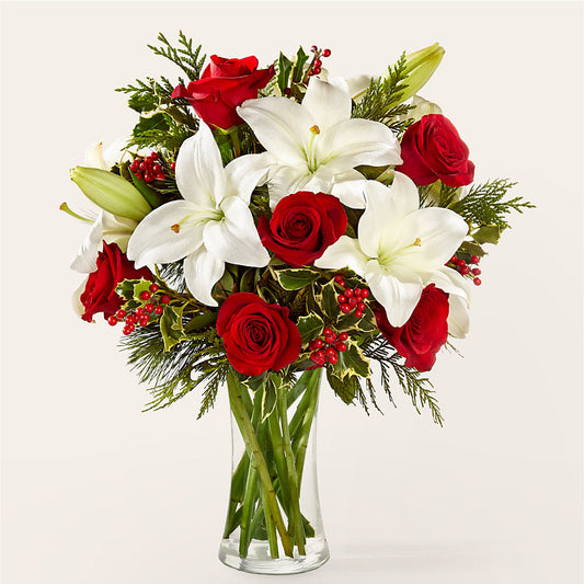 Sparkling Snowflakes Bouquet – BLOOMERS FLOWER & ASHLEY JO ANTIQUES, Corry PA