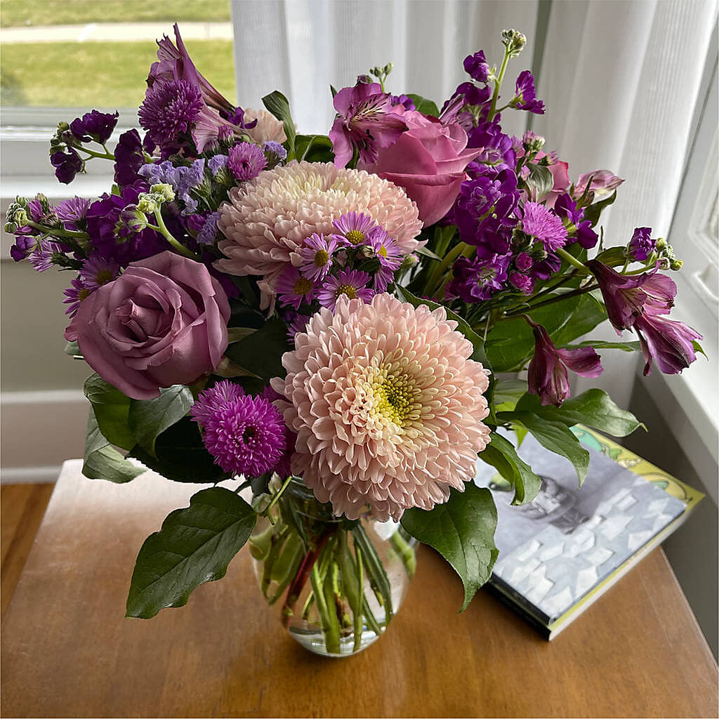 Ultraviolet Bouquet – BLOOMERS FLOWER & ASHLEY JO ANTIQUES, Corry PA