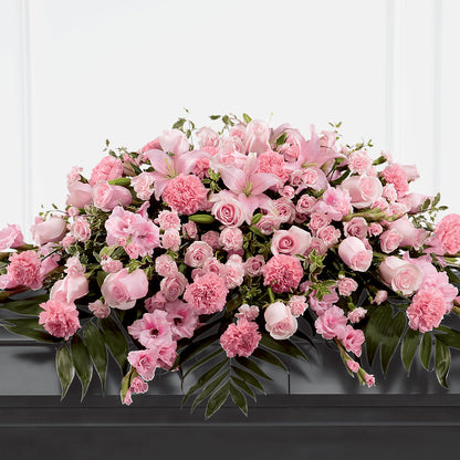 Garden of Comfort Casket Spray (Standard) – BLOOMERS FLOWER & ASHLEY JO ANTIQUES, Corry PA