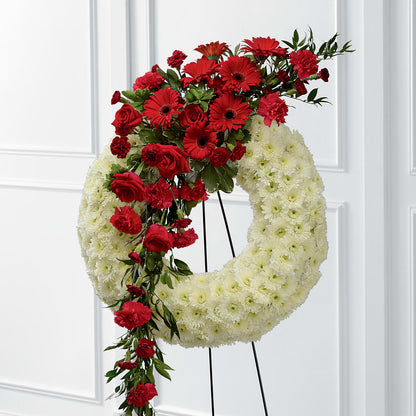 Graceful Tribute Wreath – BLOOMERS FLOWER & ASHLEY JO ANTIQUES, Corry PA