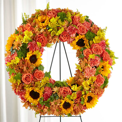 Autumnal Memories Wreath (Standard) – BLOOMERS FLOWER & ASHLEY JO ANTIQUES, Corry PA