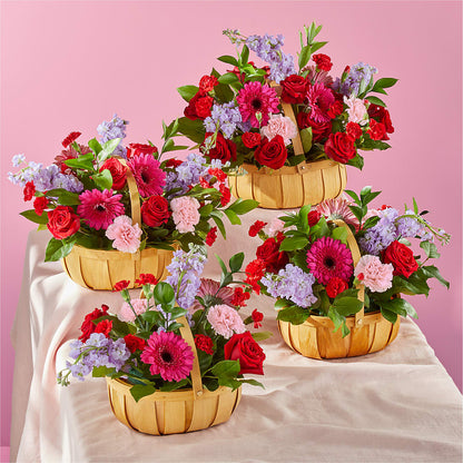 Pink Picnic Basket – BLOOMERS FLOWER & ASHLEY JO ANTIQUES, Corry PA