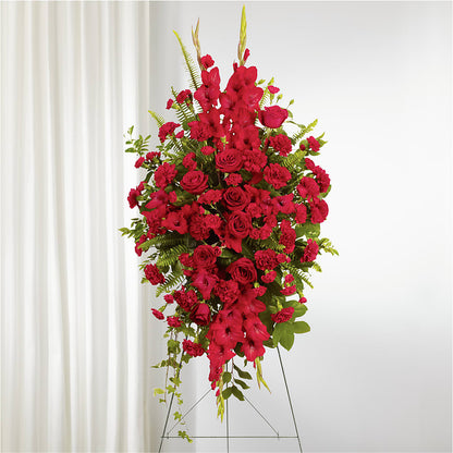 From the Heart Standing Spray – BLOOMERS FLOWER & ASHLEY JO ANTIQUES, Corry PA