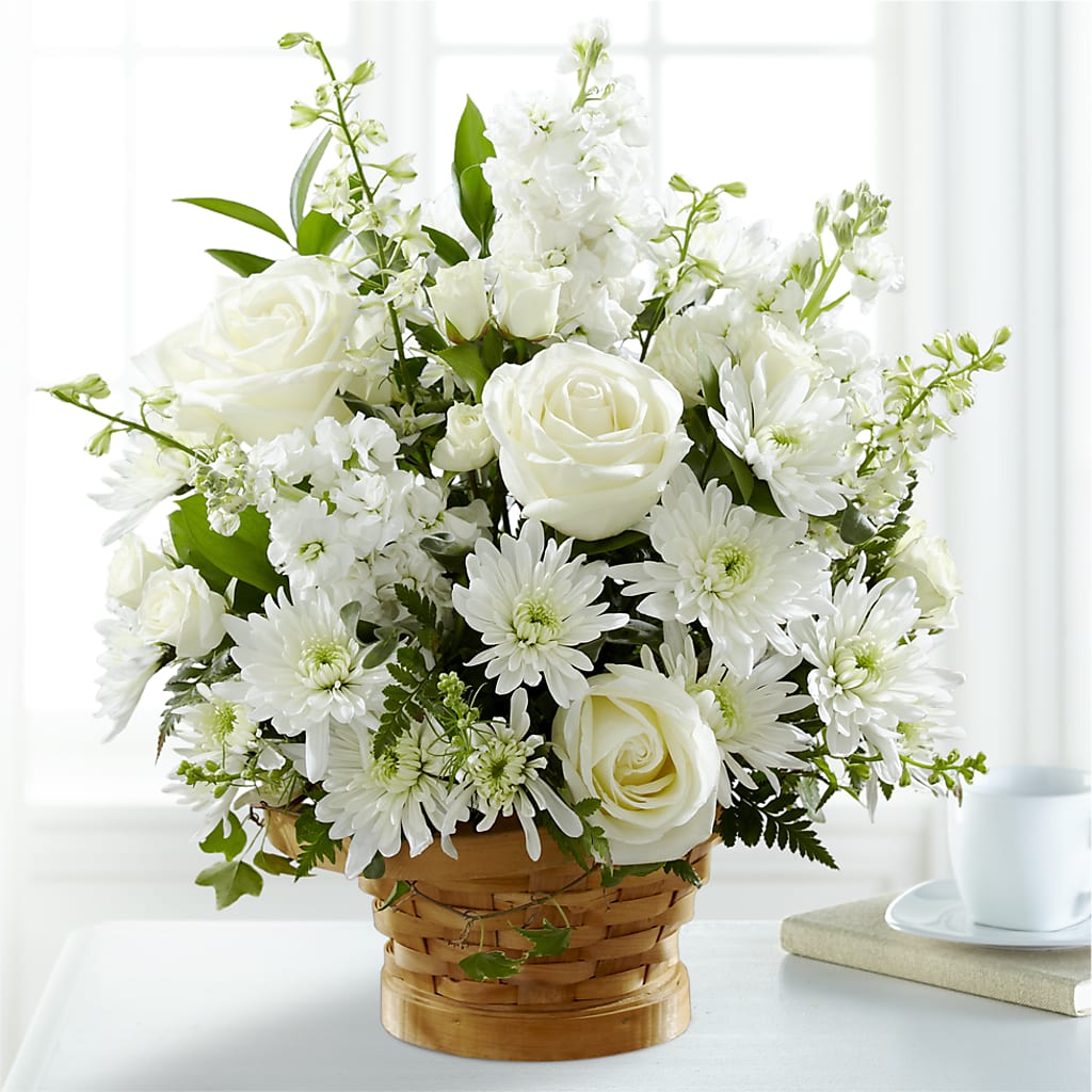 Heartfelt Condolences Arrangement – BLOOMERS FLOWER & ASHLEY JO ANTIQUES, Corry PA