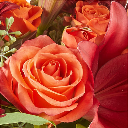 Crimson Leaves Bouquet – BLOOMERS FLOWER & ASHLEY JO ANTIQUES, Corry PA