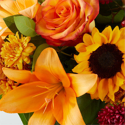 Grateful Centerpiece – BLOOMERS FLOWER & ASHLEY JO ANTIQUES, Corry PA
