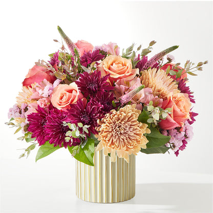 Berry Cobbler Bouquet with Ivory Vase – BLOOMERS FLOWER & ASHLEY JO ANTIQUES, Corry PA