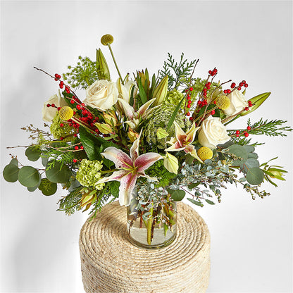 Berry & Bright Bouquet – BLOOMERS FLOWER & ASHLEY JO ANTIQUES, Corry PA