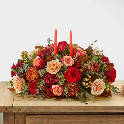 Gather Near Centerpiece – BLOOMERS FLOWER & ASHLEY JO ANTIQUES, Corry PA