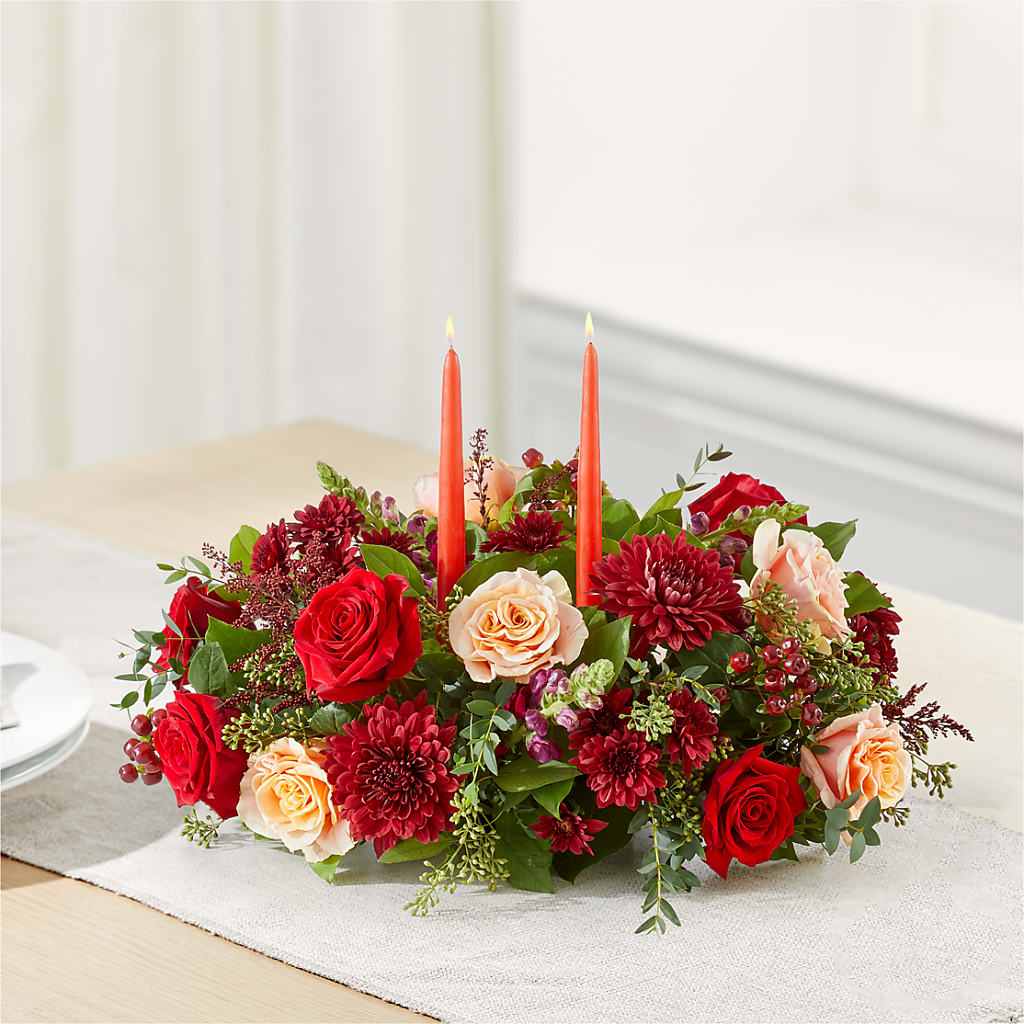 Most Thankful Centerpiece – BLOOMERS FLOWER & ASHLEY JO ANTIQUES, Corry PA