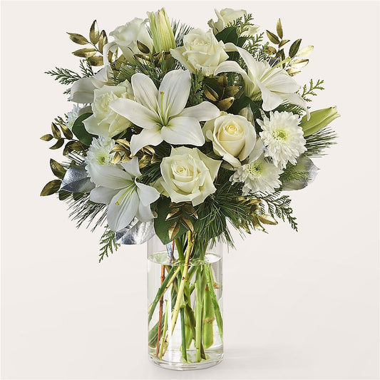 Wintry Mix Bouquet – BLOOMERS FLOWER & ASHLEY JO ANTIQUES, Corry PA