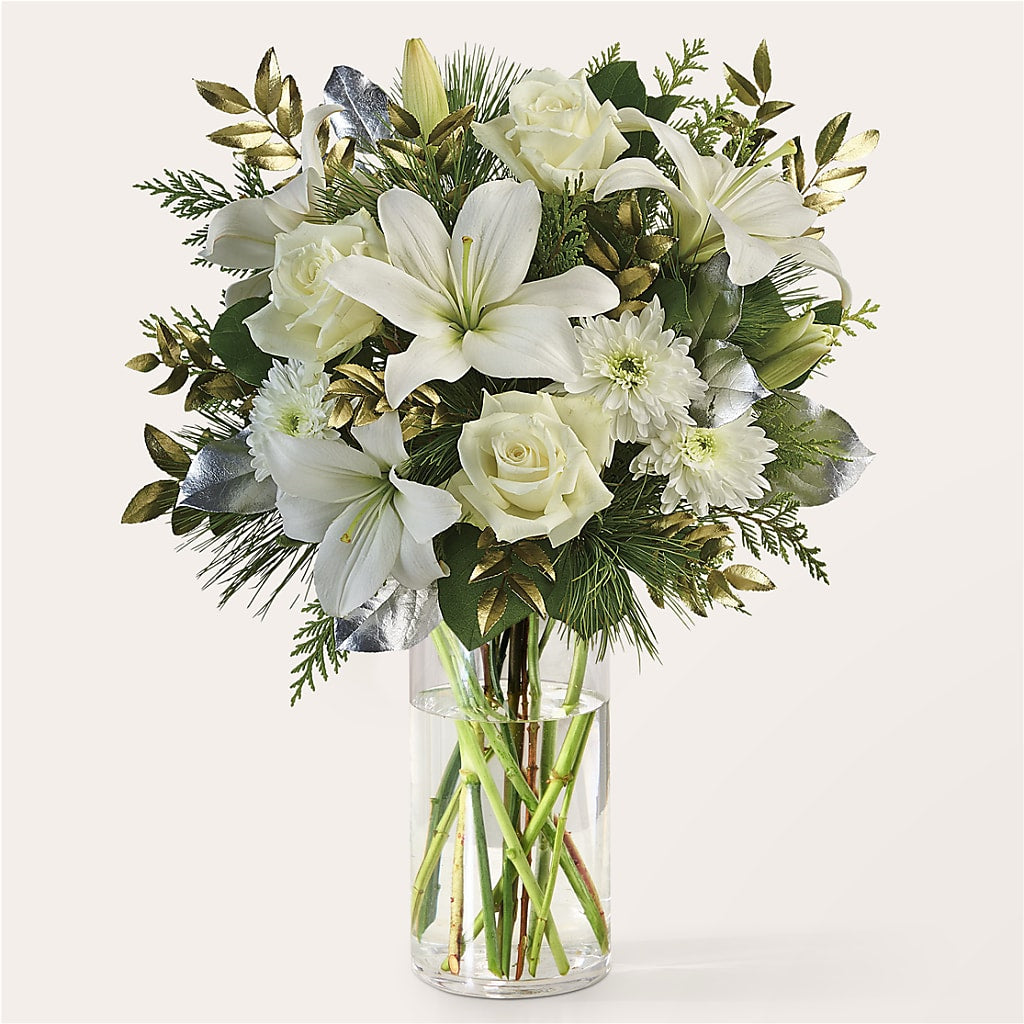 Wintry Mix Bouquet – BLOOMERS FLOWER & ASHLEY JO ANTIQUES, Corry PA
