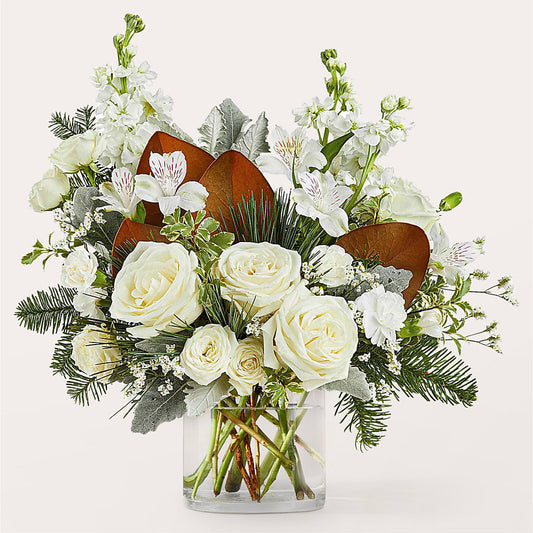 Fresh Snowfall Bouquet – BLOOMERS FLOWER & ASHLEY JO ANTIQUES, Corry PA