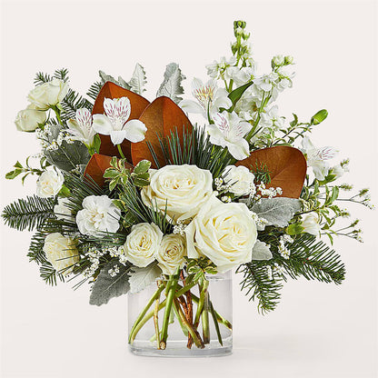 Fresh Snowfall Bouquet – BLOOMERS FLOWER & ASHLEY JO ANTIQUES, Corry PA