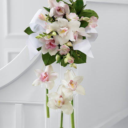 Perfect Entrance Pew Arrangement – BLOOMERS FLOWER & ASHLEY JO ANTIQUES, Corry PA