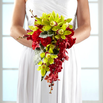 Elegant Orchid Bouquet – BLOOMERS FLOWER & ASHLEY JO ANTIQUES, Corry PA